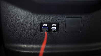 Dual USB-A & C Power Port Rear Seat Charge Station