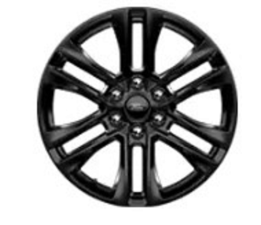 20" 6-Spoke Gloss Black-Painted Wheels