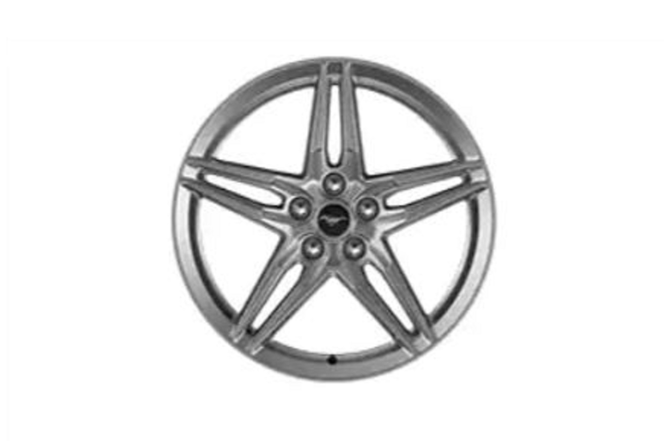 19" x 9" (Front) 19" x 9.5" (Rear) Luster Nickel-Painted Forged Aluminum Wheels