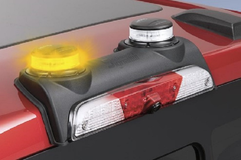 360-Degree Dual Beacon LED Warning Strobes - Amber-White