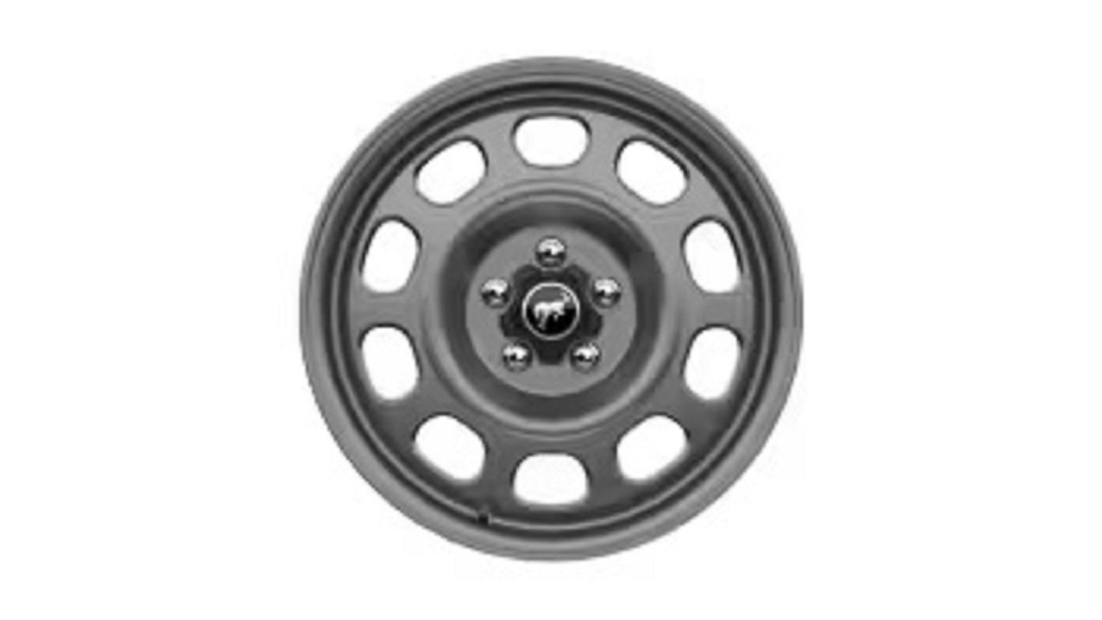 17" Carbonized Gray-painted Low Gloss Aluminum Wheel