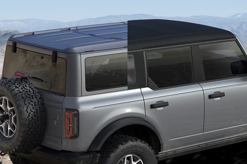 Dual Tops - Carbonized Gray Molded-in-Color (MIC) Hard Top + Black Soft Top