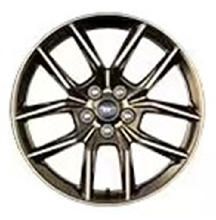 19" Bright Machined-Face Aluminum Wheels with Sinister Bronze Painted Pockets