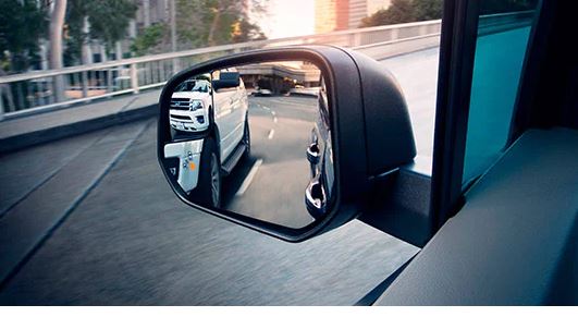 Power Adjust, Heated Exterior Mirrors with Manual Fold - Black, Molded-in-Color Skull Caps