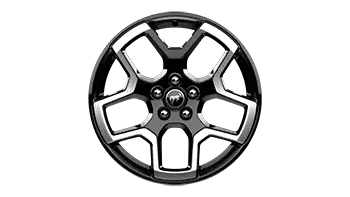 18" Machined-face Aluminum Ebony Black-painted Wheel