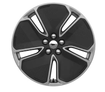 19" Shadow Silver-Painted Aluminum Wheels with High Gloss Black-Painted Aero Cover